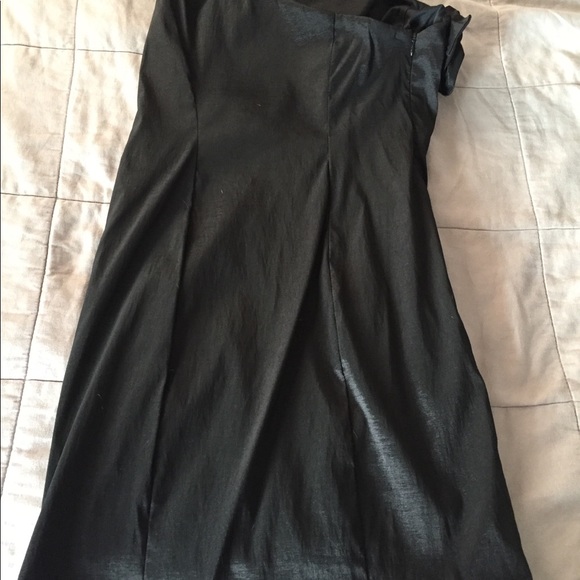 Mini one shoulder Black Dress size 8 - Picture 3 of 4